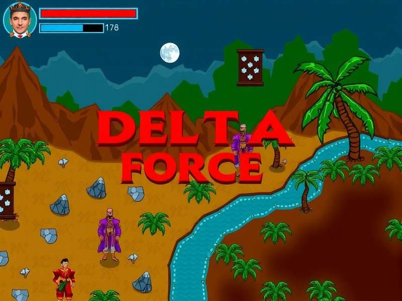 Delta Force Game Tactical Combat Scene showing squad coordination in an urban environment