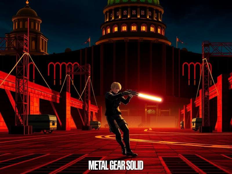 Professional gaming setup for streaming Metal Gear Solid Delta Action