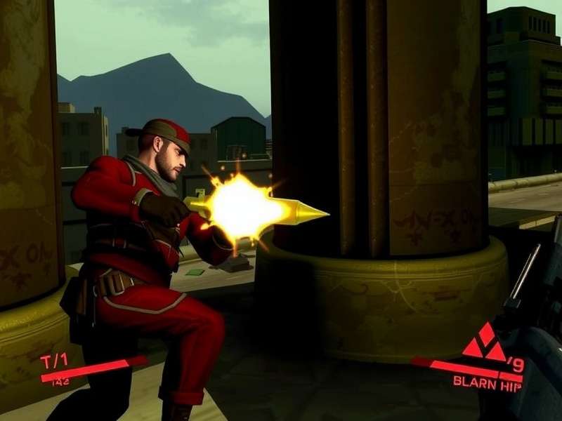 Metal Gear Solid Delta Action gameplay screenshot showing Snake in a jungle environment