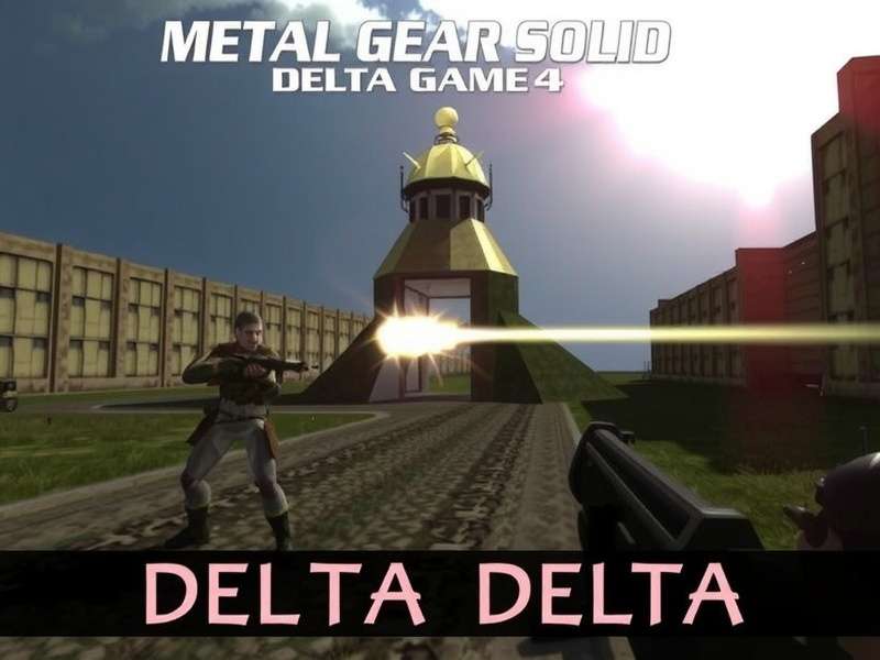 Metal Gear Solid Delta Action stealth gameplay screenshot showing character hiding in shadows