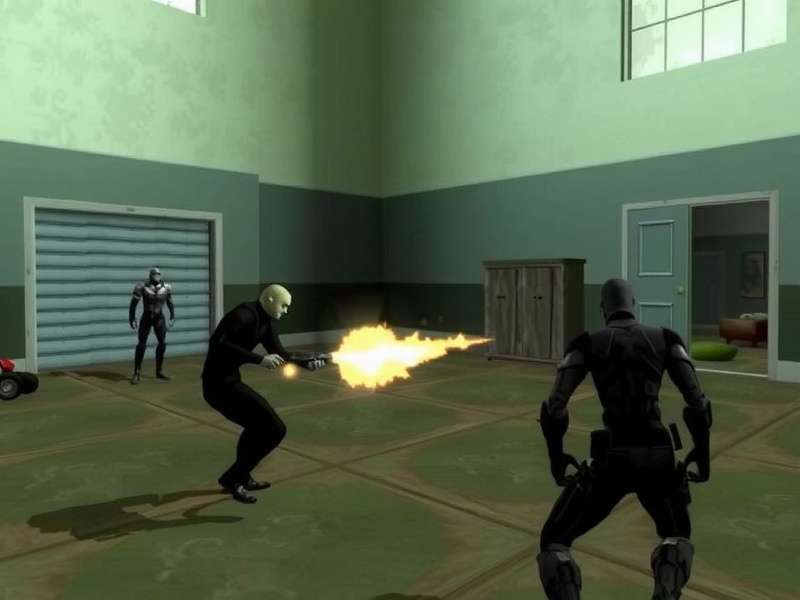 Naked Snake camouflaged in jungle foliage in Metal Gear Solid Delta