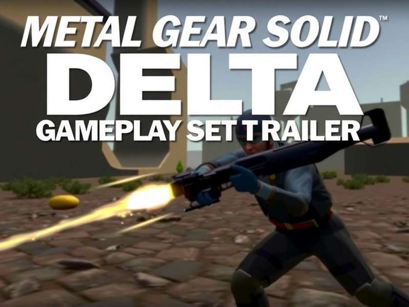 Metal Gear Solid Delta Action Gameplay Demo screenshot showing stealth takedown in rainy environment