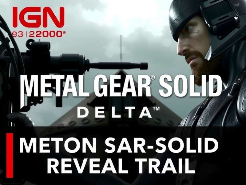 Metal Gear Solid Delta Action Gameplay Reveal Trailer Screenshot from E3 2000