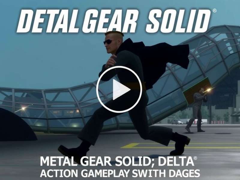 Metal Gear Solid Delta Action Gameplay Screenshot showcasing stealth mechanics