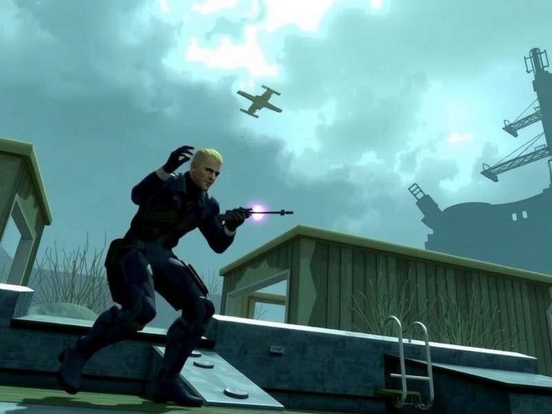 Metal Gear Solid Delta Action Gameplay screenshot showing stealth combat