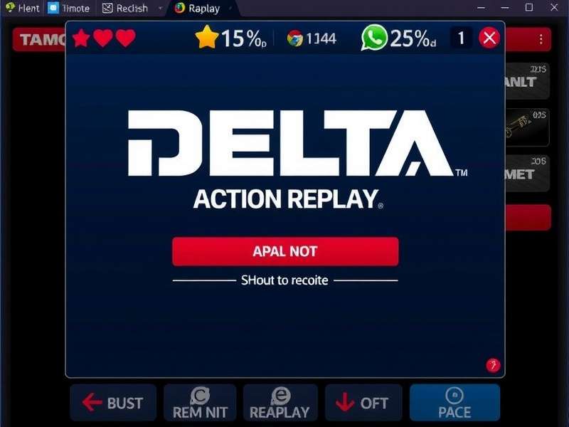 Delta Action Replay Cheats in Black Game showing weapon unlocks